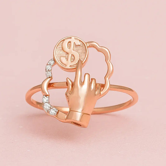 Money Love Gold Ring