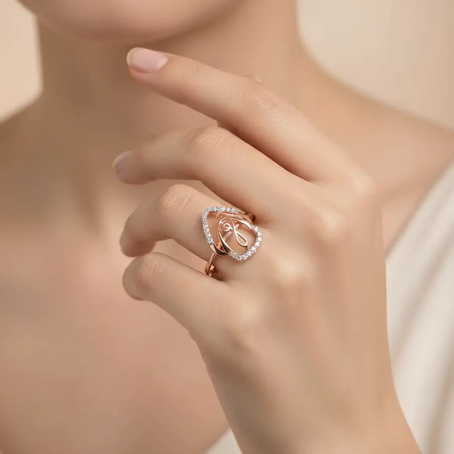 Music Love Gold Ring