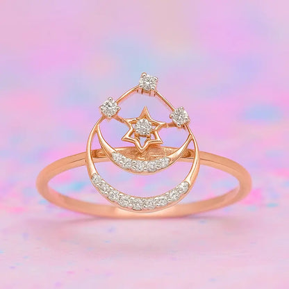 Teardrop Star Gold Ring