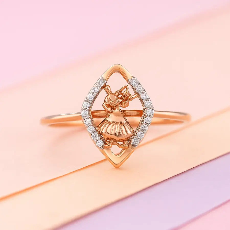 Couple Groove Gold Ring