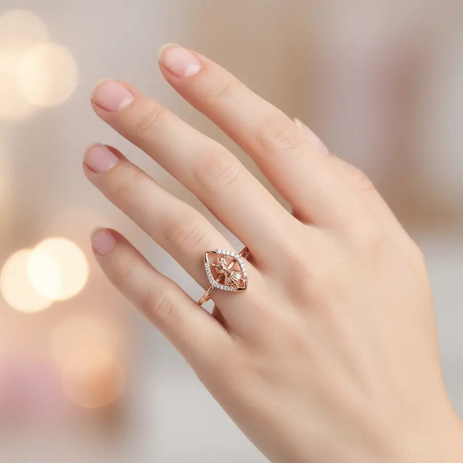 Couple Groove Gold Ring