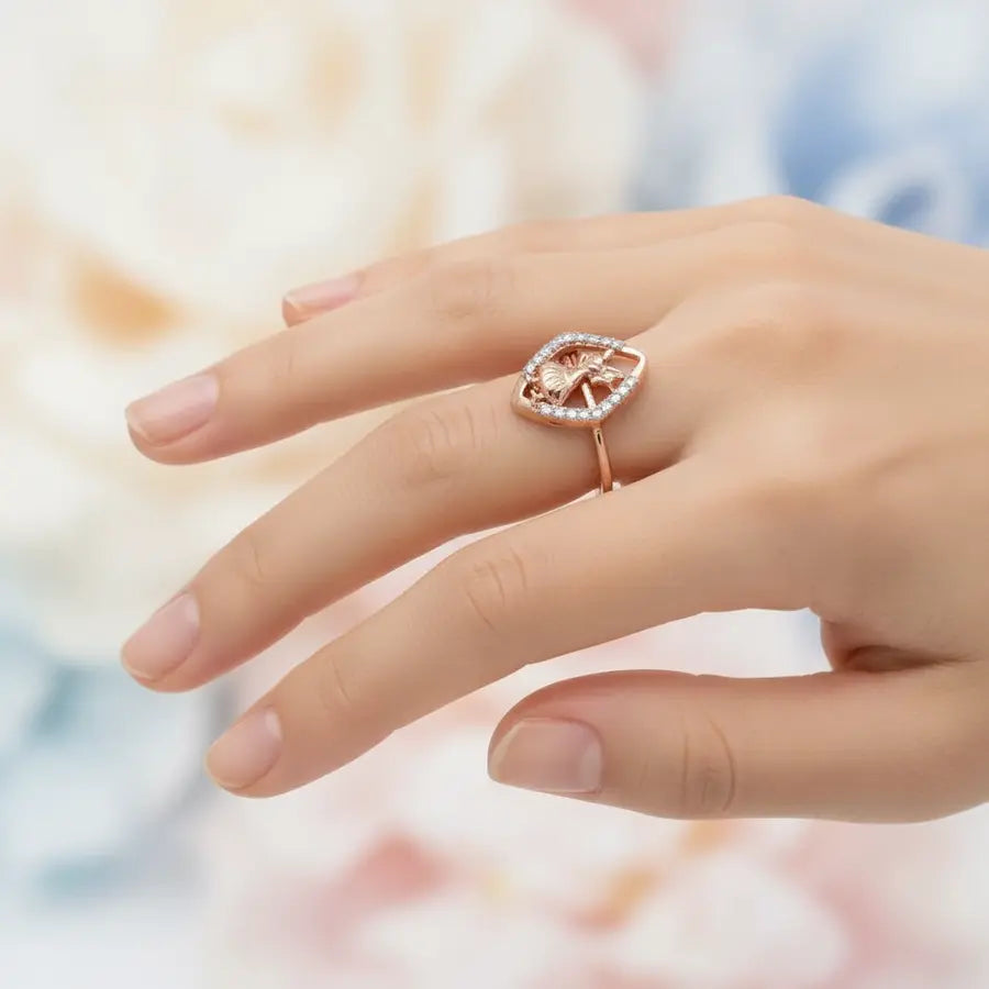 Couple Groove Gold Ring
