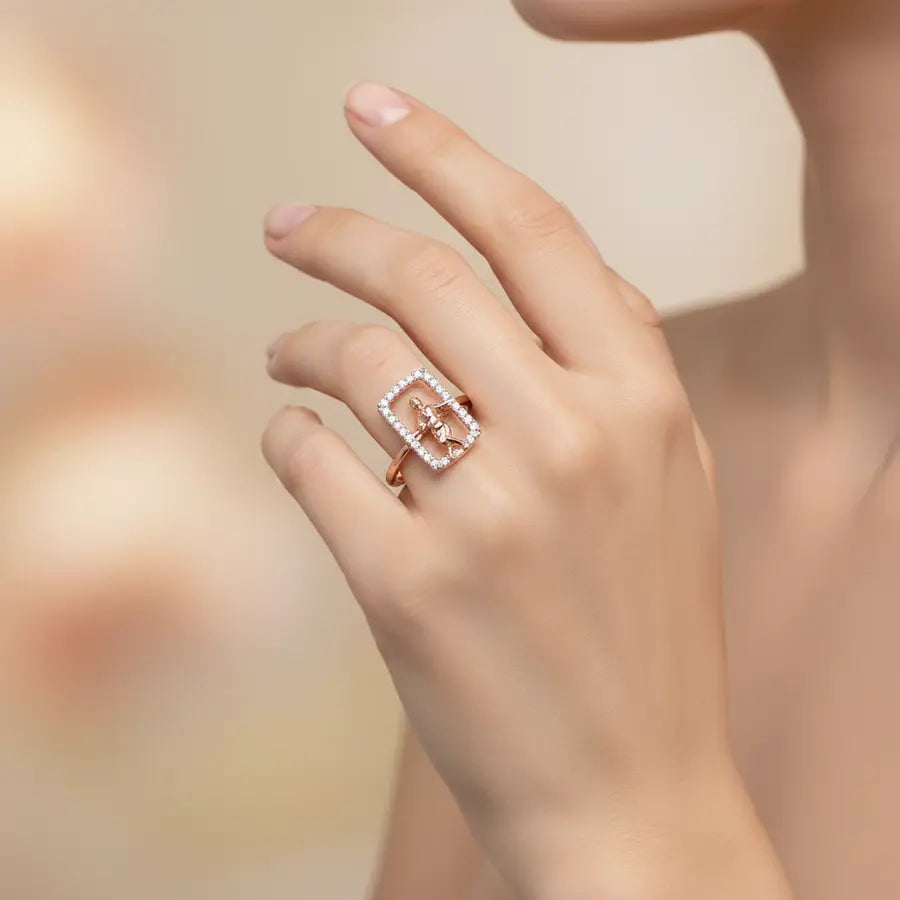 Natyarambha Grace Gold Ring