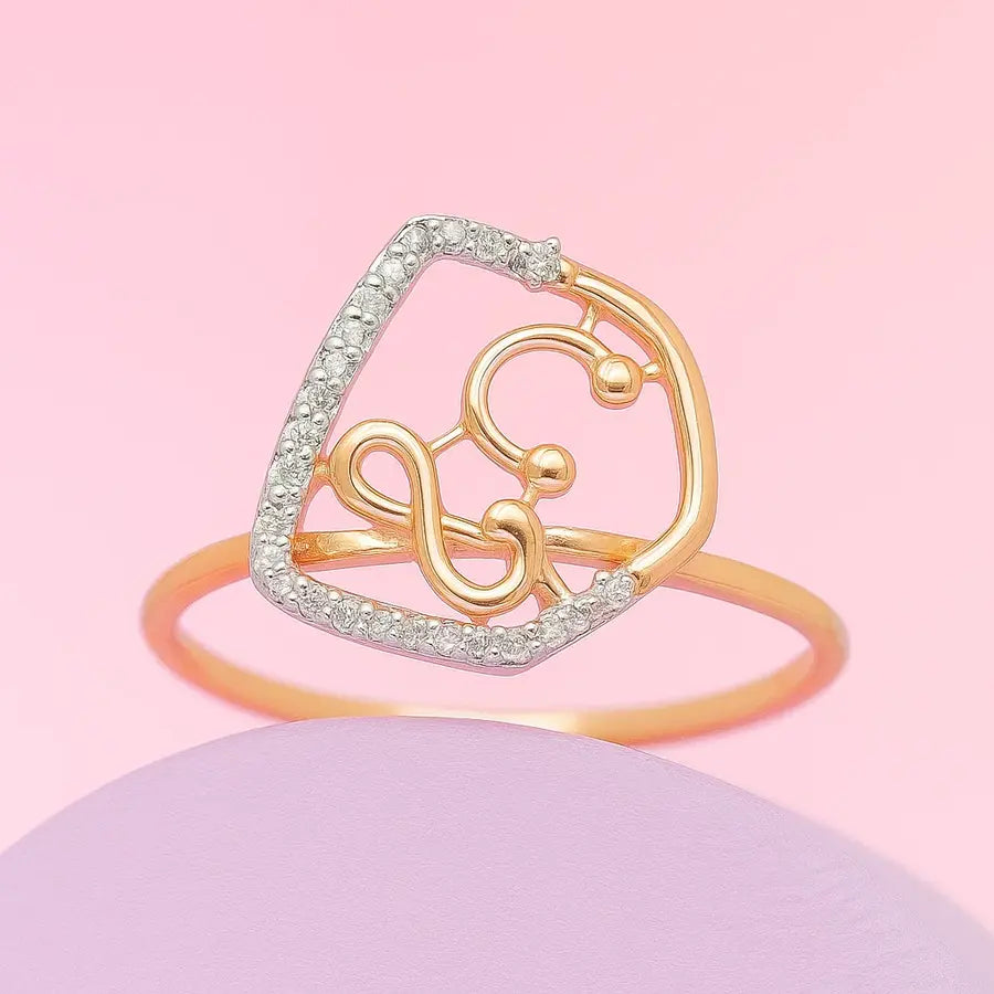Music Eternal Love Gold Ring