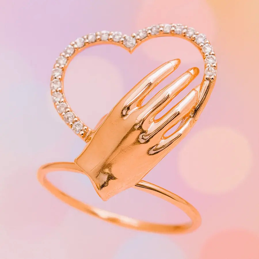 Love Heart Gold Ring