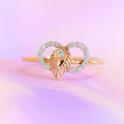 Infinite Feather Gold Ring