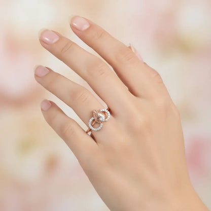 Infinite Feather Gold Ring