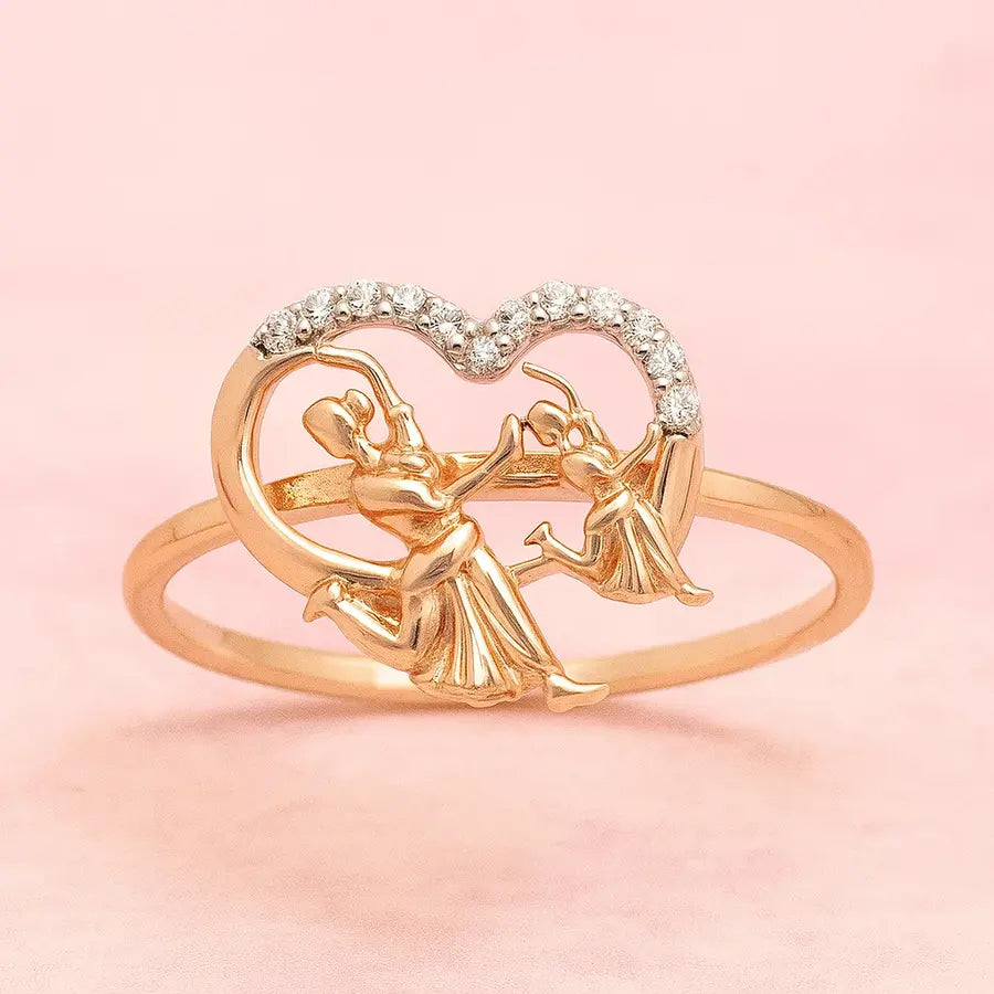Friends Dancing Gold Ring