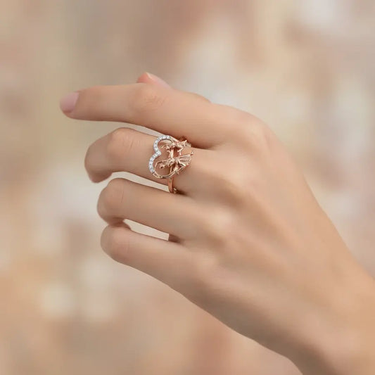 Friends Dancing Gold Ring
