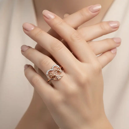 Friends Dancing Gold Ring