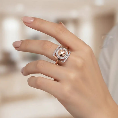 Surprised Emoji Gold Ring