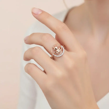 Kitty Cat Gold Ring