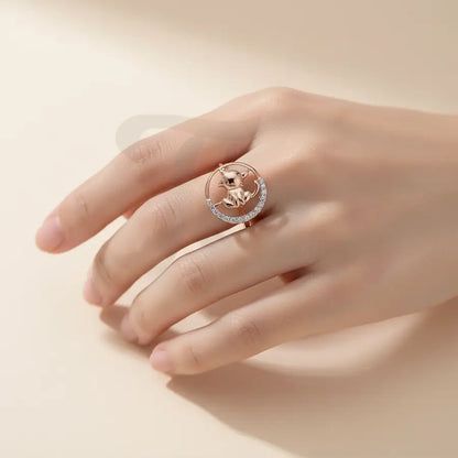 Kitty Cat Gold Ring