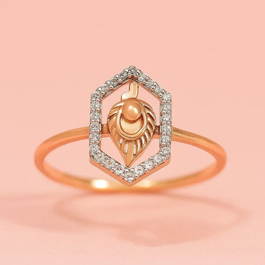 Royal Shield Motif Gold Ring