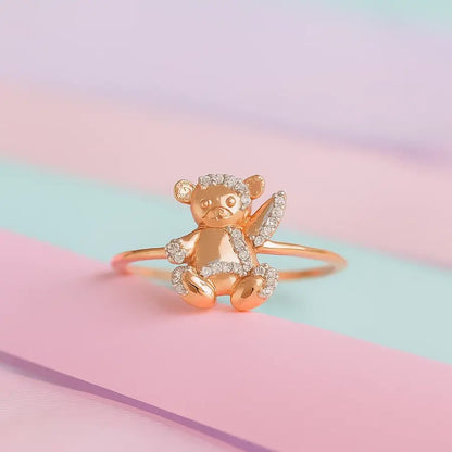 Teddy Bear Gold Ring