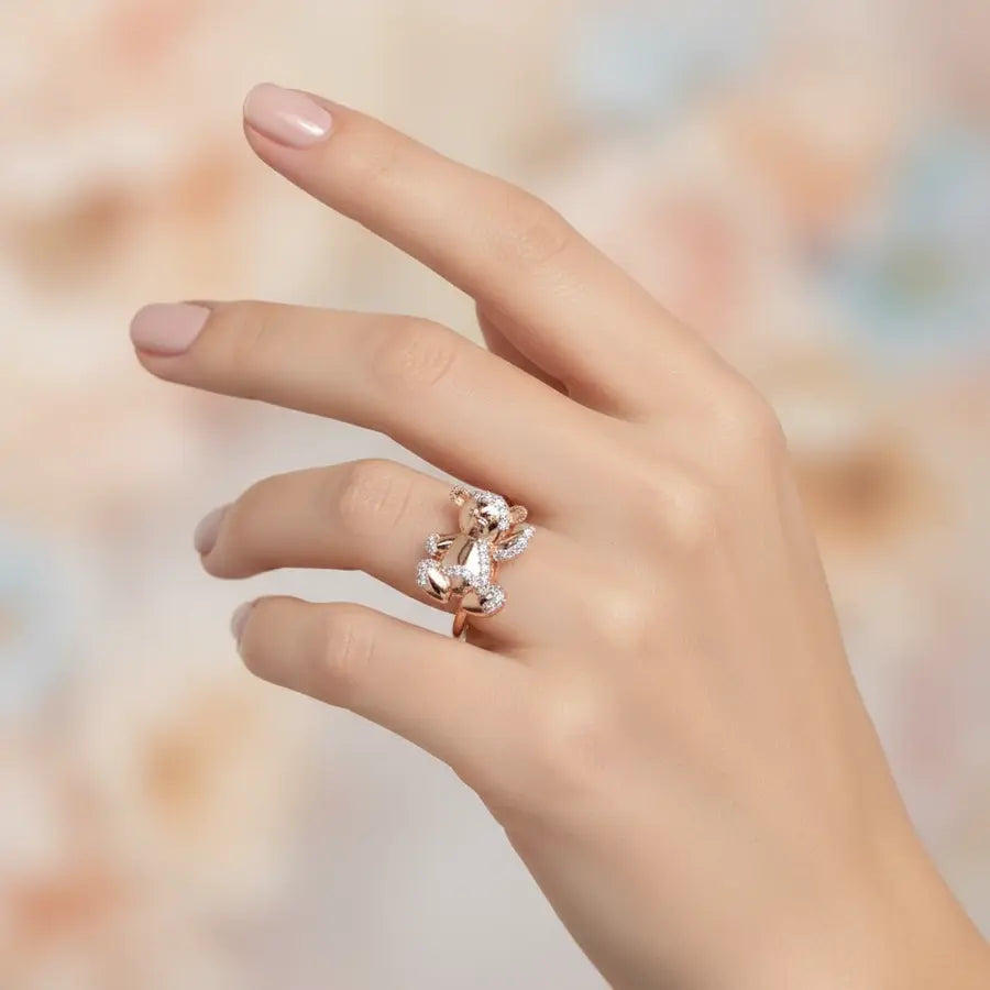 Teddy Bear Gold Ring
