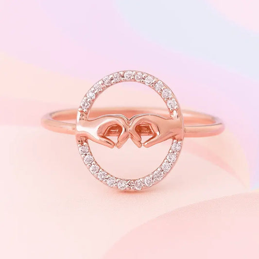 Love Hands Gold Ring