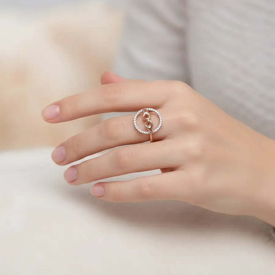 Love Hands Gold Ring