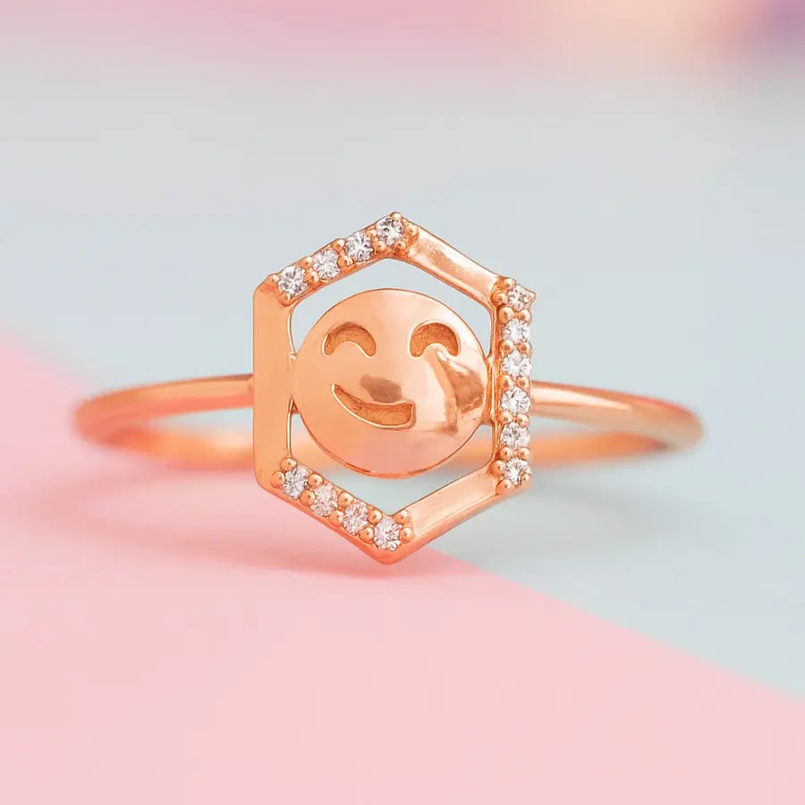 Smiley Gold Ring
