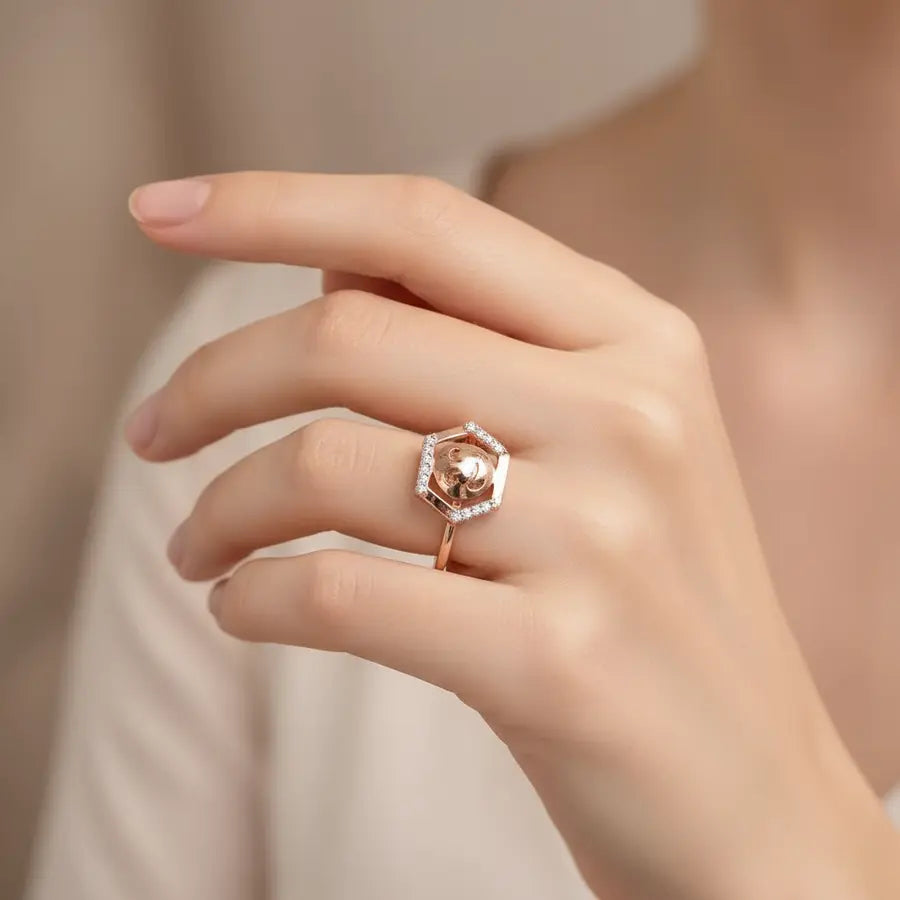 Smiley Gold Ring