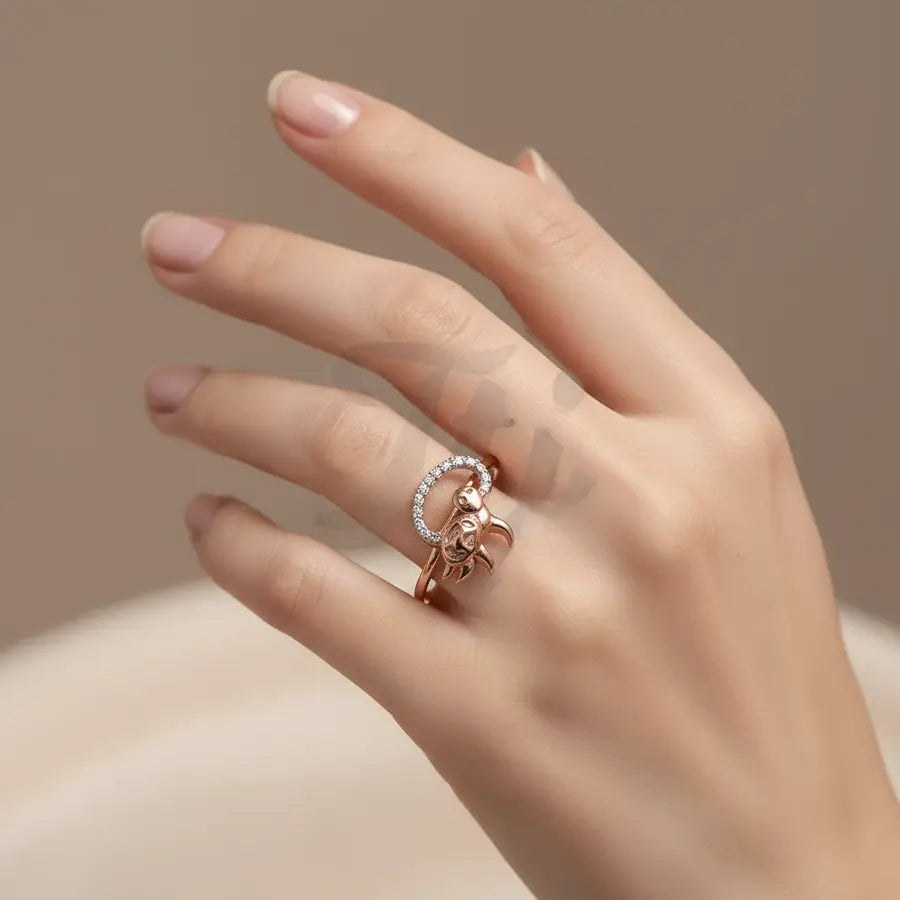 Turtle Curve Gold Ring