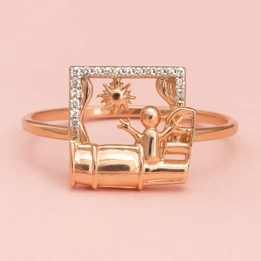 Wake Up Gold Ring
