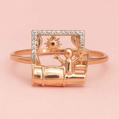 Wake Up Gold Ring