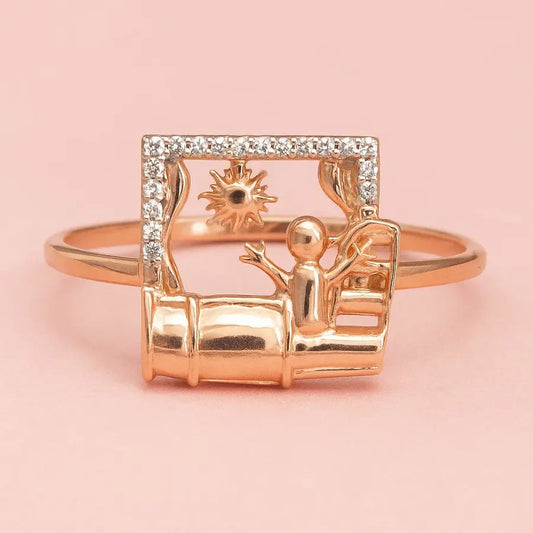 Wake Up Gold Ring