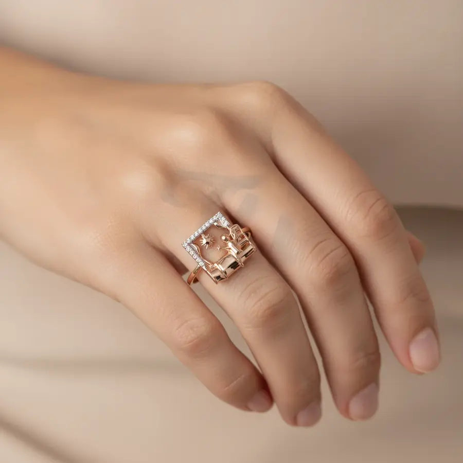 Wake Up Gold Ring