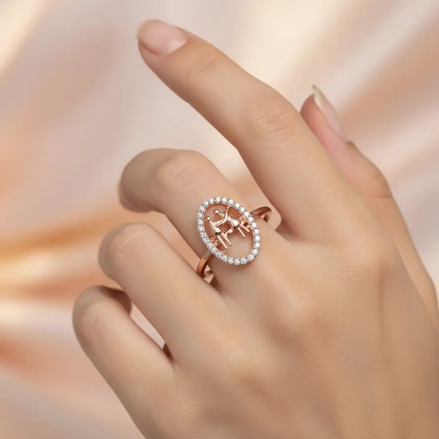 Forever Together Oval Gold Ring