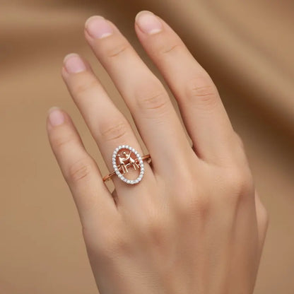 Forever Together Oval Gold Ring
