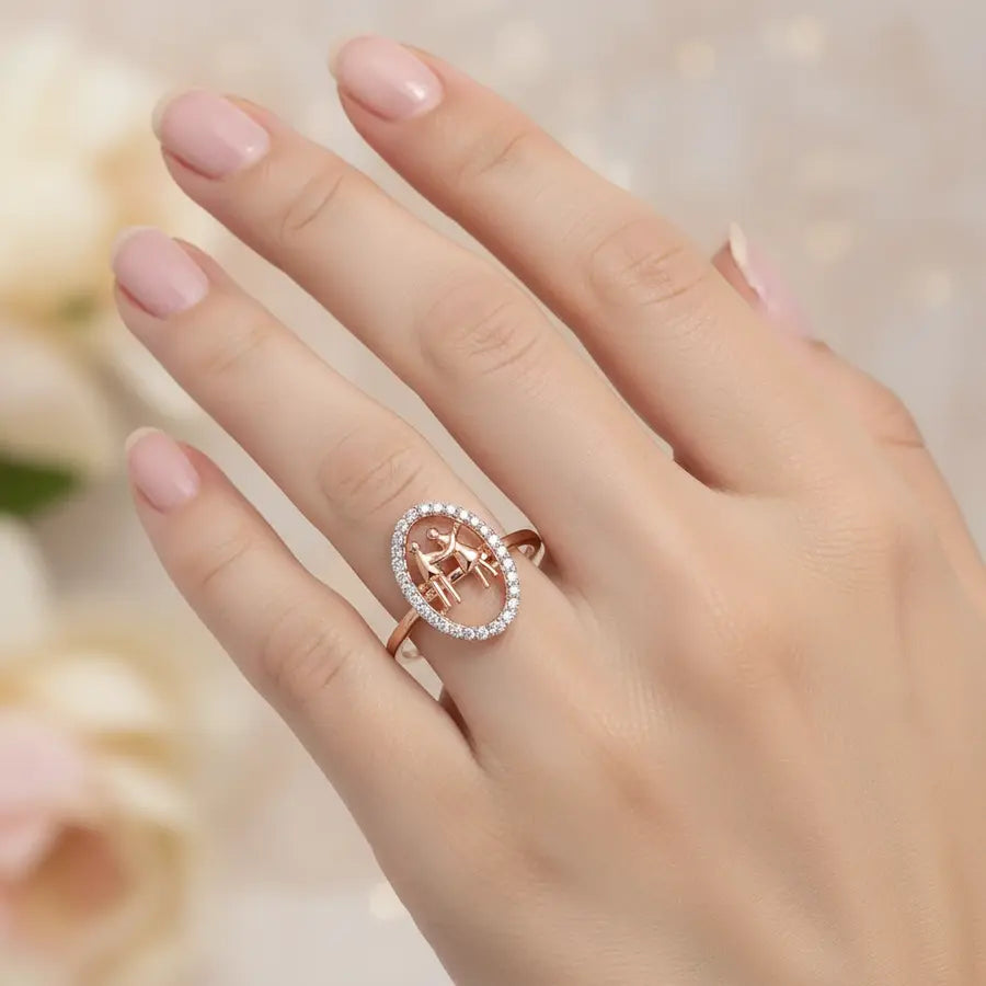 Forever Together Oval Gold Ring