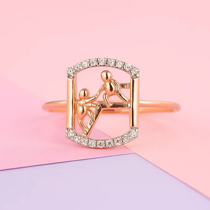 Helping Hand Gold Ring