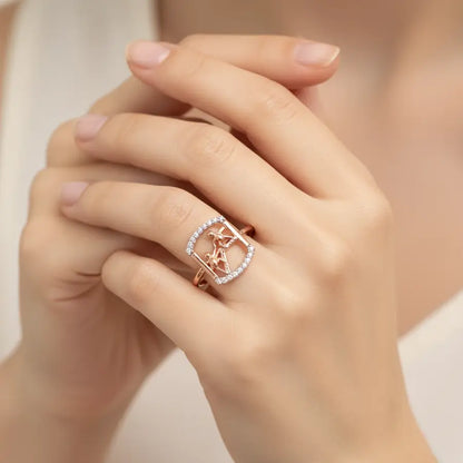 Helping Hand Gold Ring