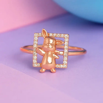 Quirky Cartoon Gold Ring