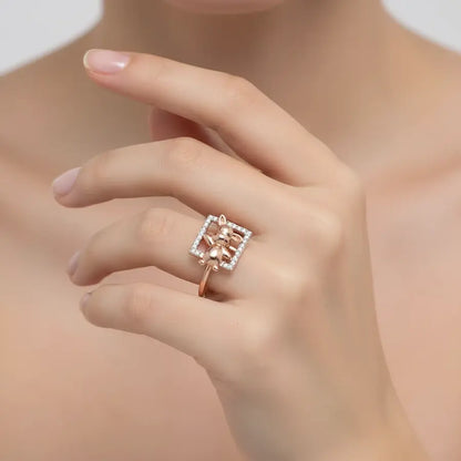 Quirky Cartoon Gold Ring