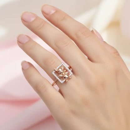 Quirky Cartoon Gold Ring