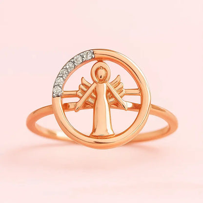 Angel Wings Gold Ring