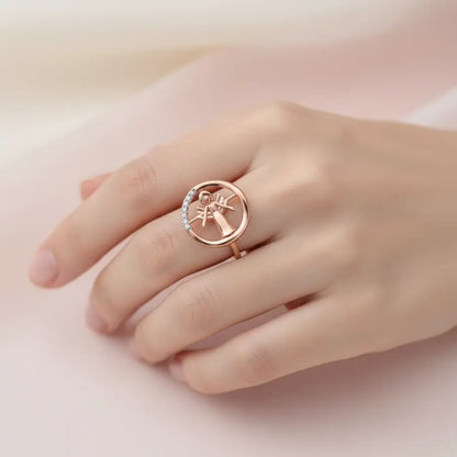 Angel Wings Gold Ring