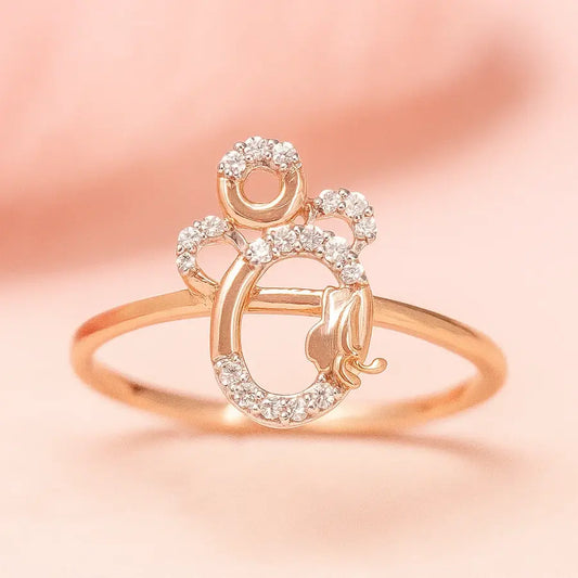 Eternal Embrace Floral fly Gold Ring