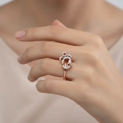 Eternal Embrace Floral fly Gold Ring