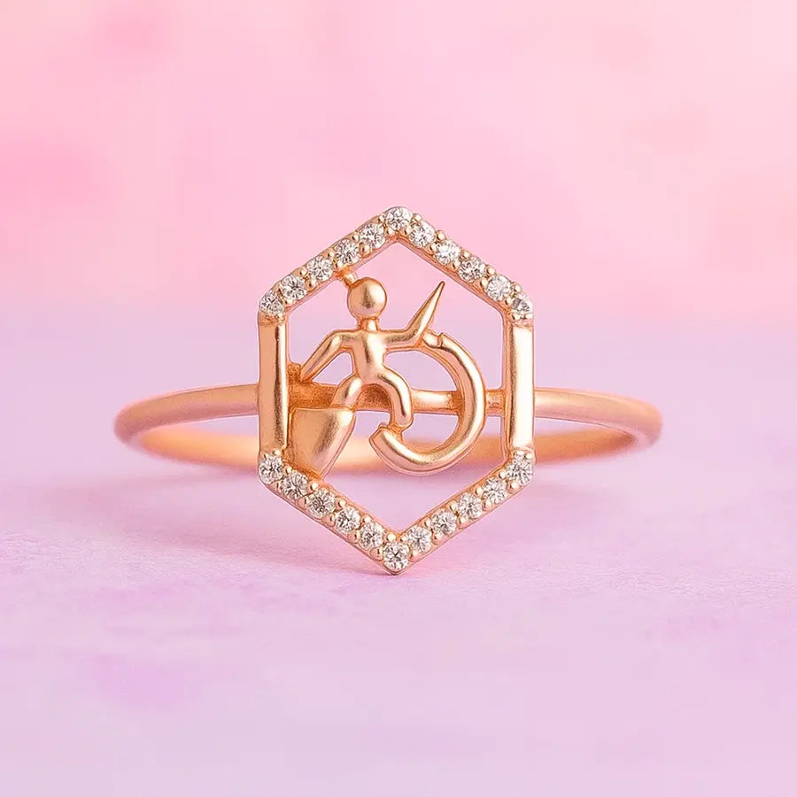 Warrior Man Gold Ring