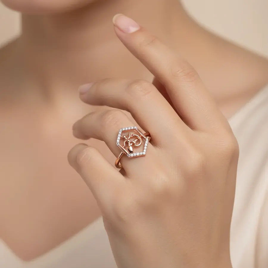 Warrior Man Gold Ring