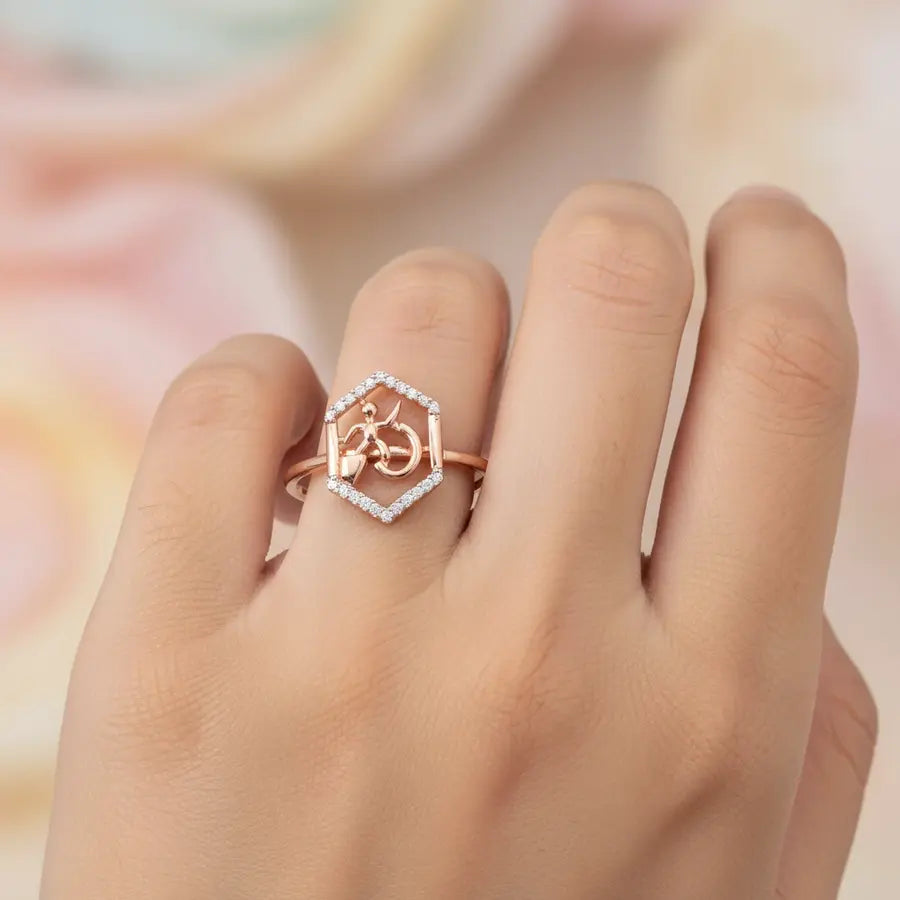 Warrior Man Gold Ring