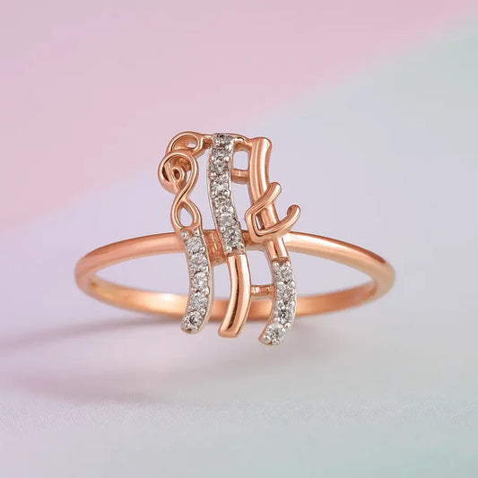 Music Notes Gold Ring