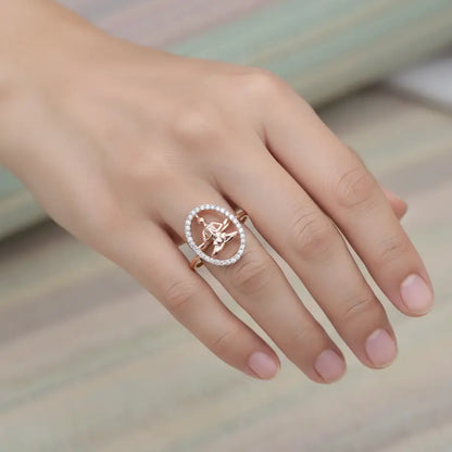 Yoga Pose Gold Ring