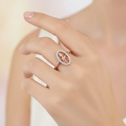 Mic & Music Note Gold Ring