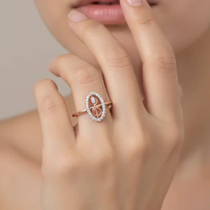 Mic & Music Note Gold Ring
