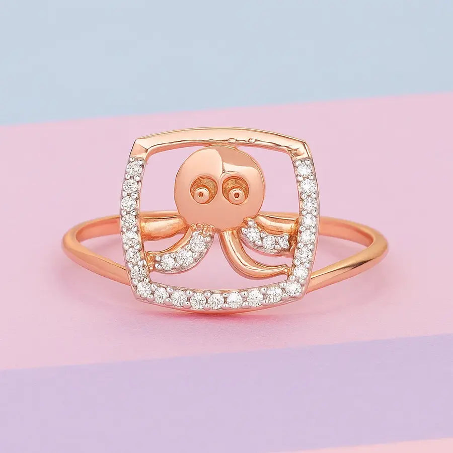 Octopus Gold Ring