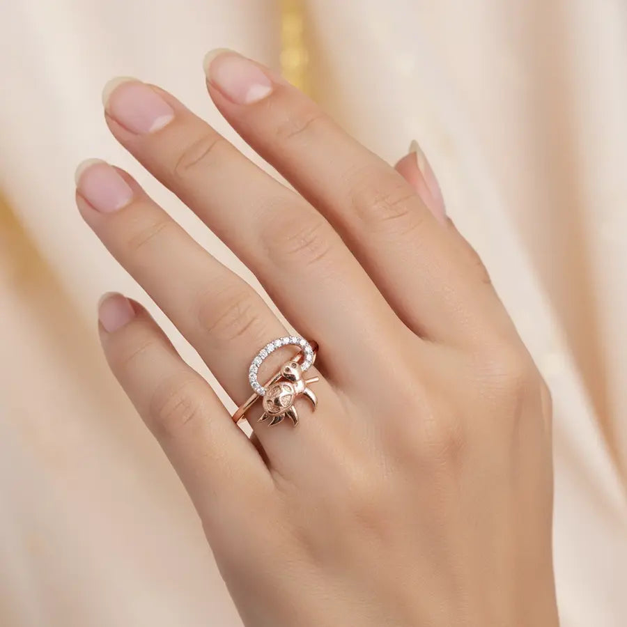 Turtle Gold Ring
